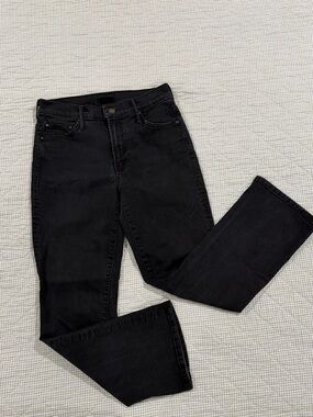 MOTHER Straight-Leg Women's Jeans in Black